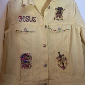 Embellished Cream Jacket